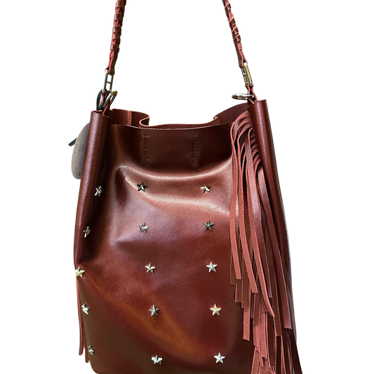 Tote con flecos y estrellas (Pre-Order)