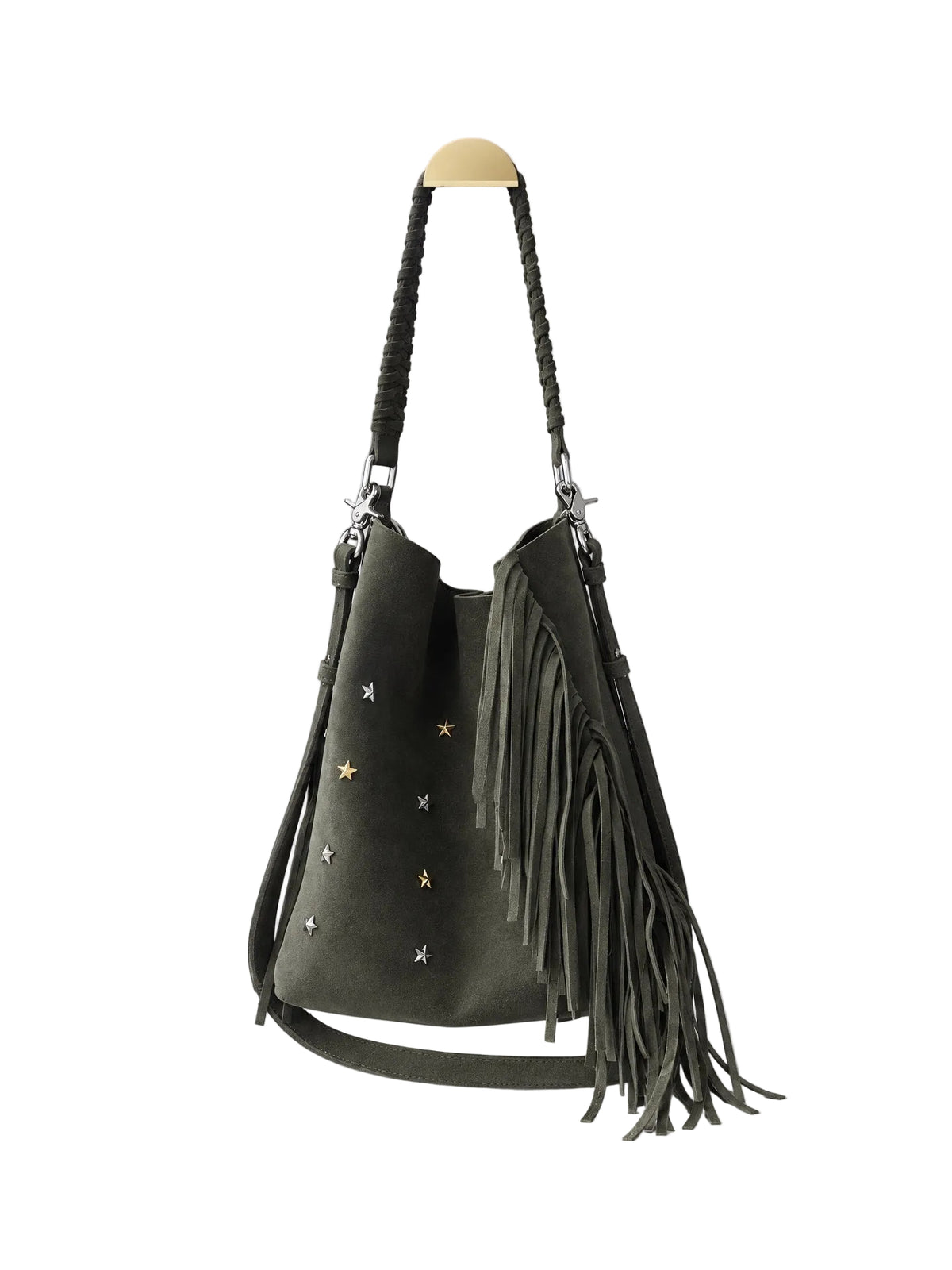 Tote con Flecos y Estrellas de Piel Hecha a Mano | UTHENTIC