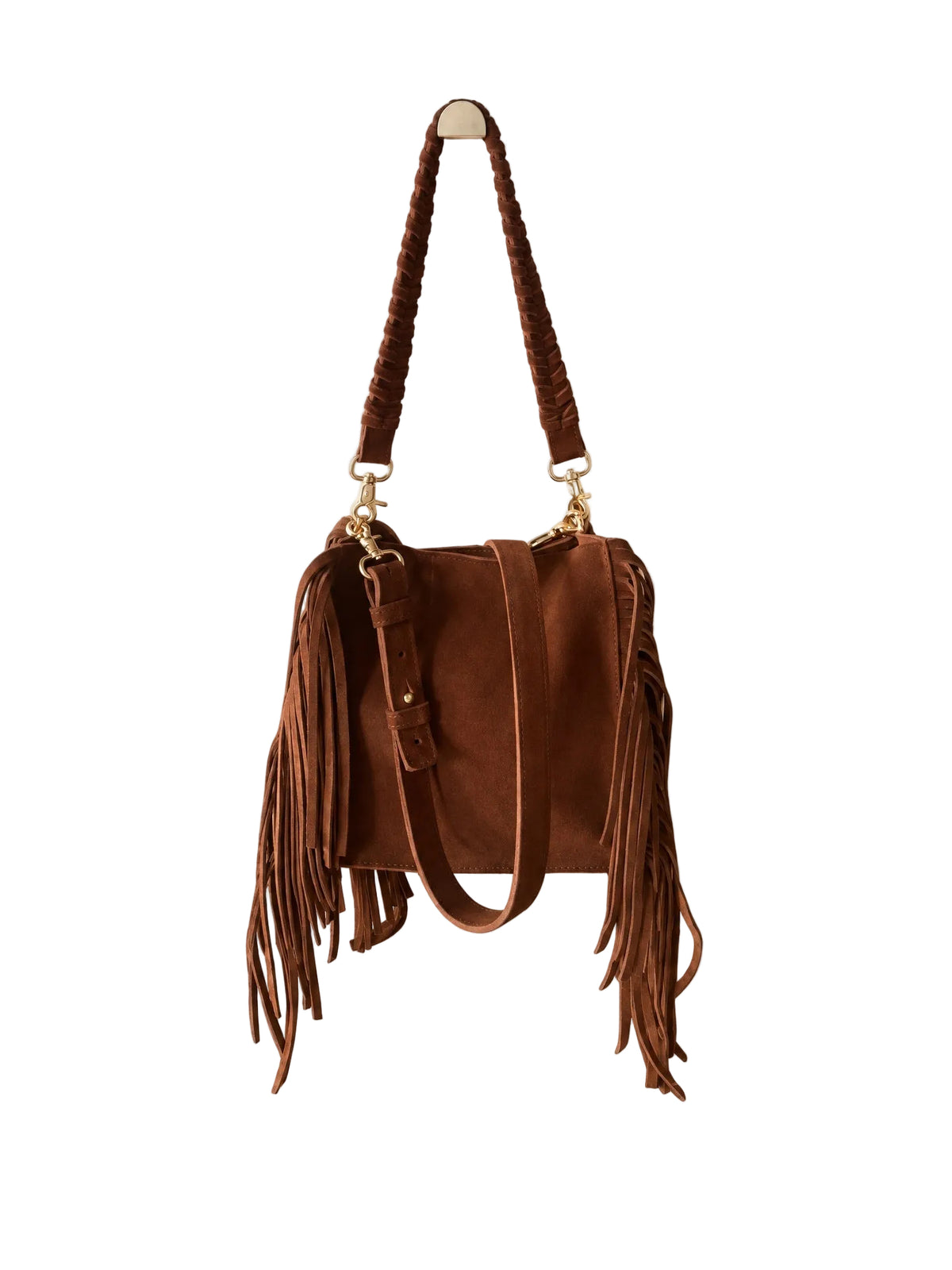 Tote Mini con Flecos de Gamuza