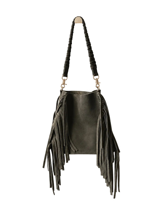 Tote Mini con Flecos de Gamuza